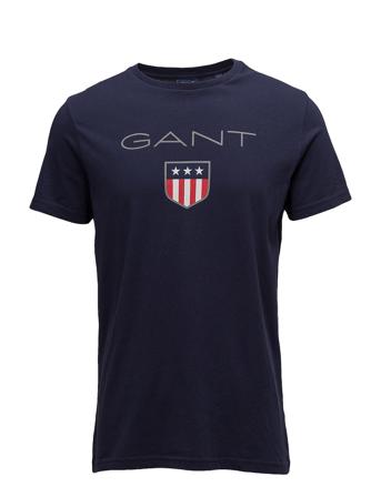 Shield Ss T-Shirt T-shirts Short-sleeved Sininen GANT