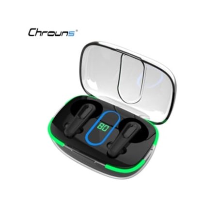 Chrons Trådlösa Bluetooth Stereo Laddningshörlurar Svart