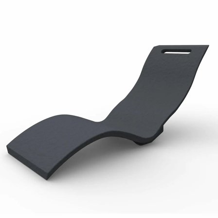 Lettino Prendisole Arkema Serendipity Chaise in polietilene HD di colore antracite
