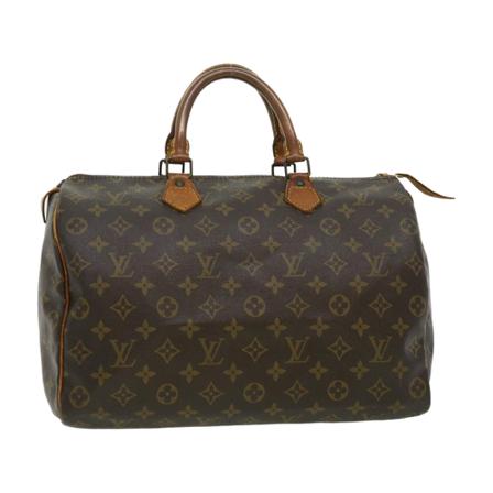 Louis Vuitton Vintage, Pre-owned Speedy 35 Monogram Handbag Bruin, Dames, Maat:ONE Size