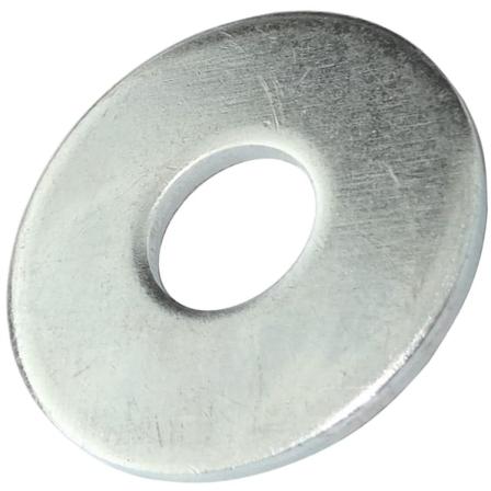 Sarja 35 leveää litteää aluslevyä M12x35 mm - Paksuus 2 mm - Din9021 - Sinkitty teräs - Hopeaväri - Pulttiruuvi