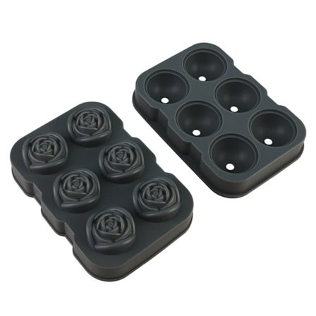 Rose Ice Ball Mould Ice Ball Makers GRÅ - spot försäljning