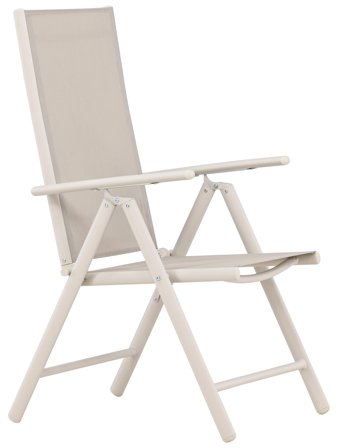 Venture Home Break Positionsstol Aluminium/Beige, 2-pack, Utemöbler