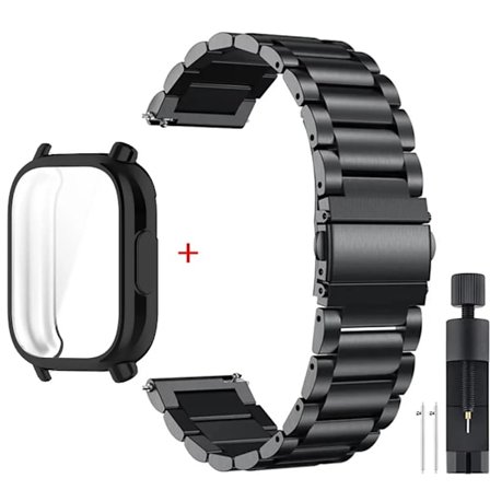 NYTT Fodral+Lyxigt Metallarmband För Redmi Watch 5 Active TPU Mjukt Fodral För Xiaomi Redmi Watch 5 Lite Rostfritt Stål Klockarmband Correa