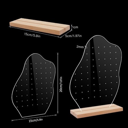 2 stk Smykkestativ øreringe Organizer Holder STYLE 5 STYLE 5