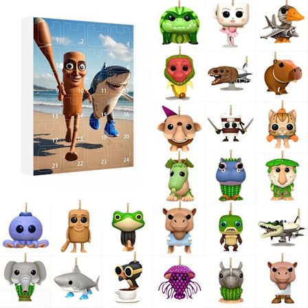 24 kpl italialainen figuuri Brainrot Tung Sahur Tralalero Tralala puiset tikkuhahmot Eufonium krokotiili Shimpanzini Bananini malli