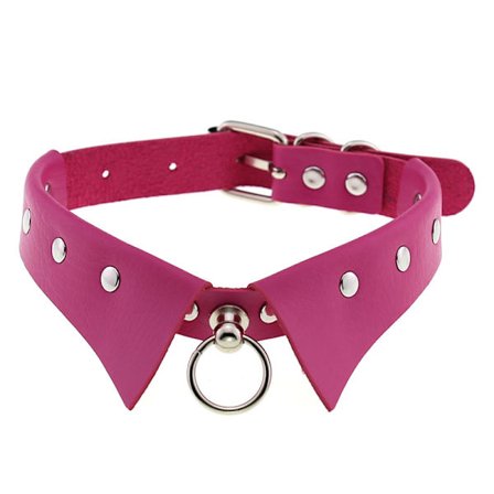 Läder Choker Punk Krage Dam Nitar Dubbade Chocker