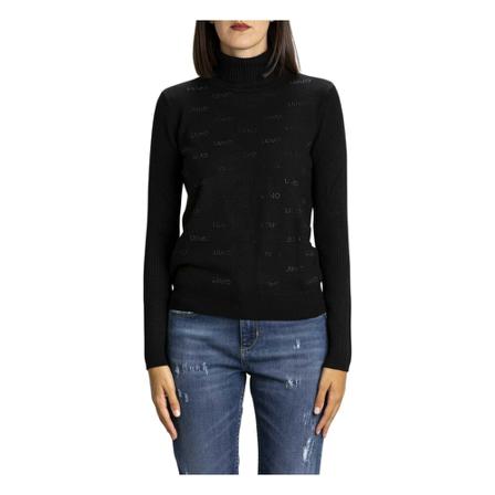 Liu Jo, Knitwear Zwart, Dames, Maat:M