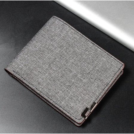 Miesten farkkukangaslompakko DarkGrey