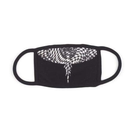 Marcelo Burlon Cross Face Mask Wings Black Sort, Herre Accessories, Størrelse: ONE Size