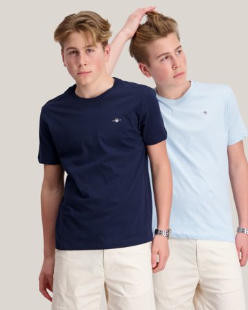GANT C-NECK T-SHIRT 2-PACK Sininen T-paidat Pojat - Kids Brand Store