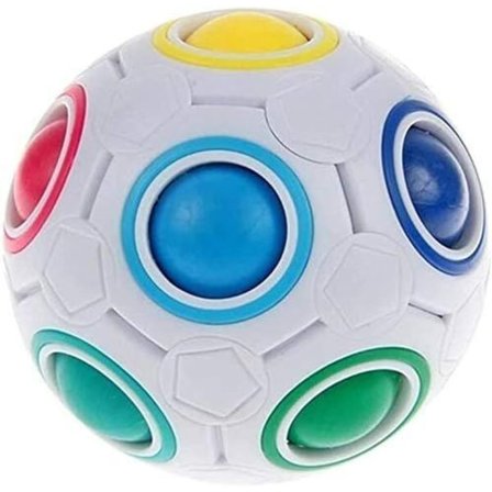 Regnbue Ball Fidget Ball Puslespill Ball Magisk Terning Lek Stressavlastende Spill