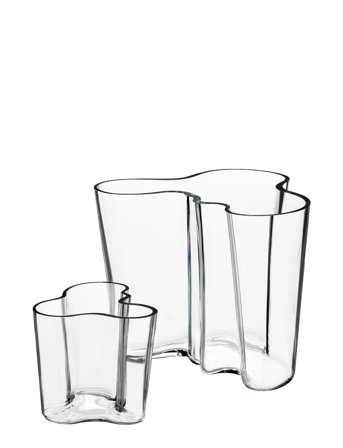 Iittala Aalto Vase Set 160+95Mm Clear - Nude - ONE SIZE