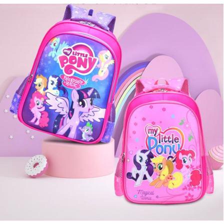 My Little Pony Ryggsäck Skolväska- Ponyville- 2st Modell Rosa