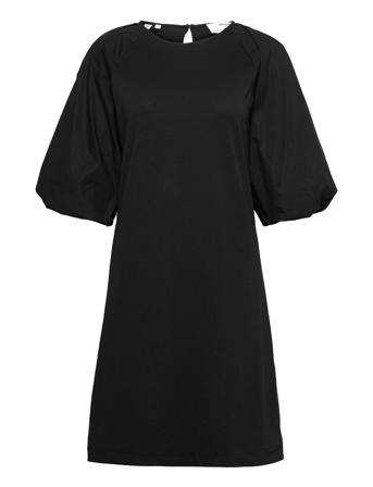 Slftoka 3/4 Knee Dress B Black Selected Femme