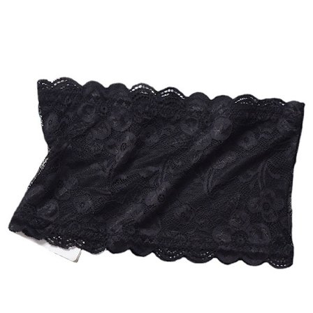 Naisten kukkakuvioinen pitsiputkihuippu Bandeau olkaimettomat rintaliivit saumaton joustava rinta