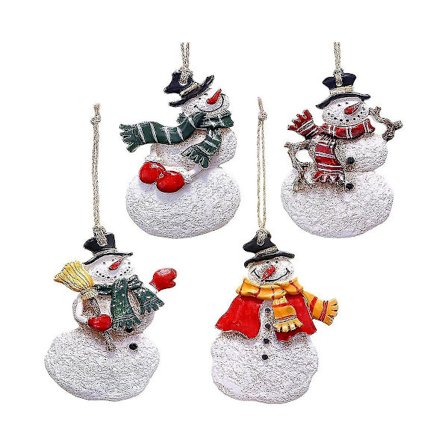 4 stk. Juleharpiks Ornamenter Engel Dekorationer Engel O