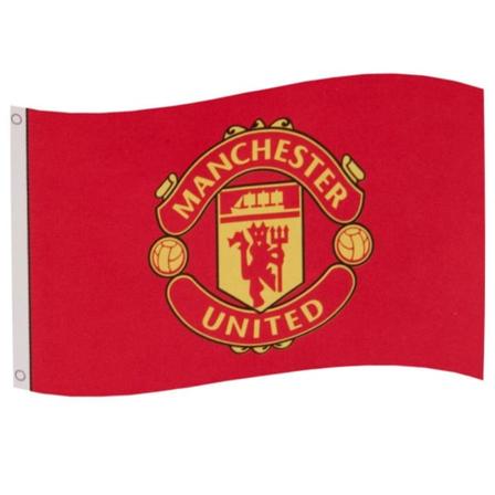 Manchester United FC Flag One Size Rød Rød Ed One Size
