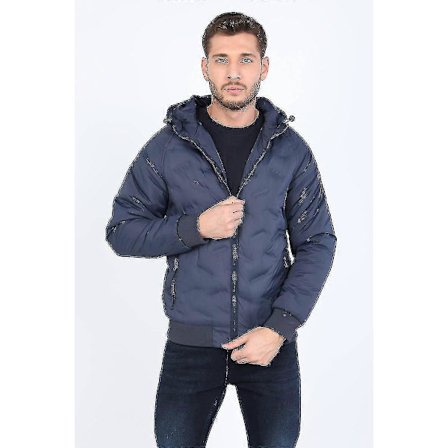 Miesten hupullinen untuvatakki Et