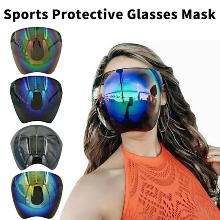 Women Men Sunglasses | Protective Faceshield Glasses Goggles Full Face Covered
