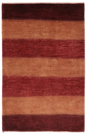 Loribaft Fine Rug 75X120 Dark Red/Black Wool