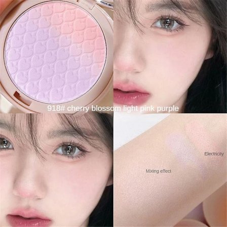 Bluish Cheeks Shimmering Natural Beauty Repair Facial Makeup Carmine Matte Kakashow Makeup