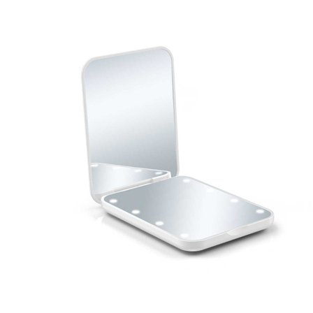 Bärbar LED Sminkspegel med 3x förstoring och ringljus för felfri applicering