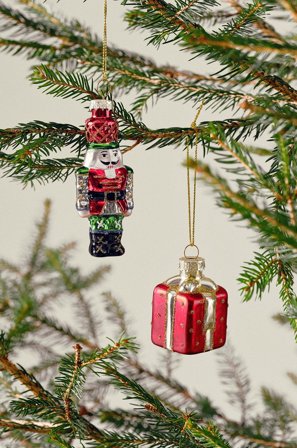 Jotex - Julepynt 4-pakning Rød/multi - ERIC - Kjøp Juletrepynt hos Jotex