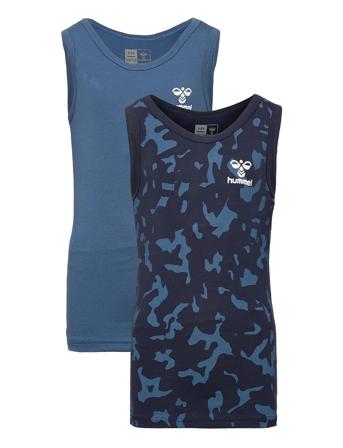 Hmlnolan Tank Top 2-Pack T-shirt Ærmeløs Blå Hummel