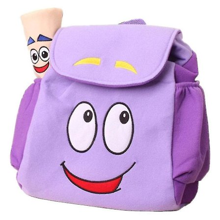 Dora Explorer Ryggsäck Rescue Bag Med Karta, för dagis leksaker Lila Julklappar