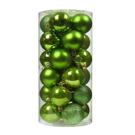 24 stk. Julekuler Dekorative Fortykning Knusesikre Festlige Rekvisitter Elektrobelagte Perlemors Kuler Anheng Til Jul