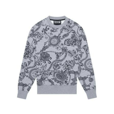 Versace Jeans Couture Men's T -shirt Grå, Herre