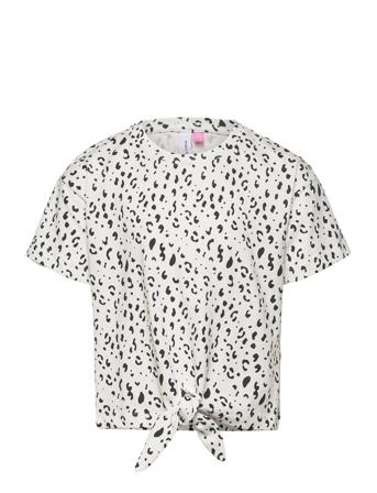 Vmalma Ss Knot Top Jrs Girl T-shirts Short-sleeved Hvit Vero Moda Girl*Betinget Tilbud