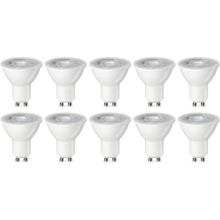 10-pack GU10 LED-spotlights 4,7 W (motsvarande 50 W) Varmvitt Ej dimbar