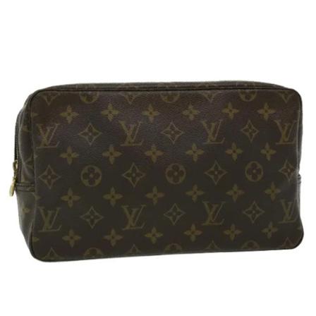 Louis Vuitton Vintage, Brown Canvas Louis Vuitton Trousse Toilette Bruin, Dames, Maat:ONE Size