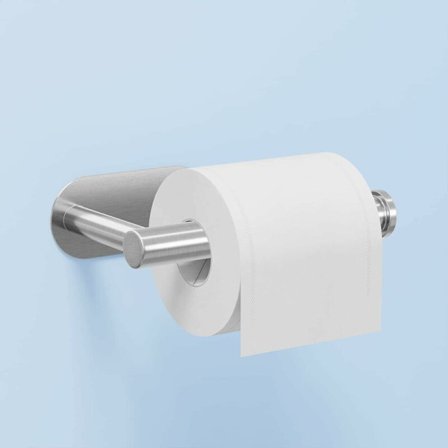 Børstet nikkel toalettpapirholder - Selvklebende toalettpapirholder, ingen boring, rustfritt stål toalettpapirholder for kjøkken og bad