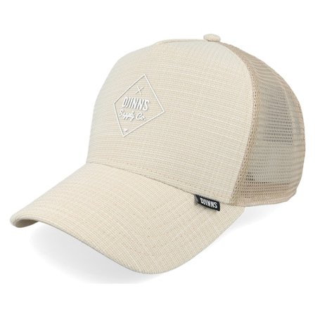 Djinns - Beige trucker Cap - Hft Cap Cottoncheck Sand Trucker @ Hatstore