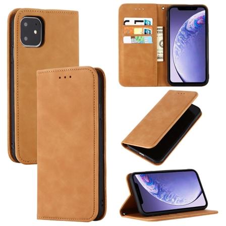 iPhone 11 - Praktiskt Plånboksfodral (FLOVEME) Ljusbrun Ljusbrun