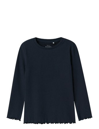 Nmfvemma Ls Slim Top Tops T-shirts Long-sleeved T-shirts Navy Name It
