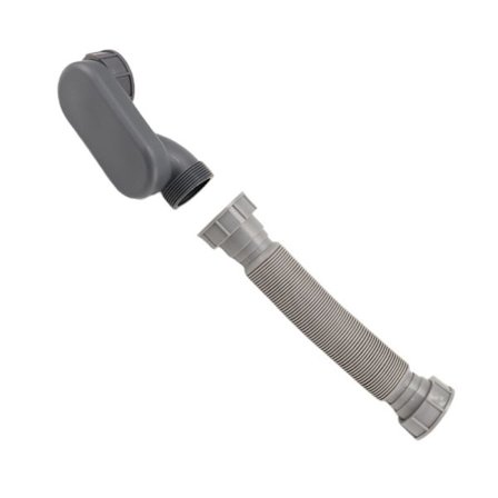 Lavprofil 1 1/2 P Fleksibel P-Lås Badekar Dusjavløpsslange Flat Sokkelavløp for