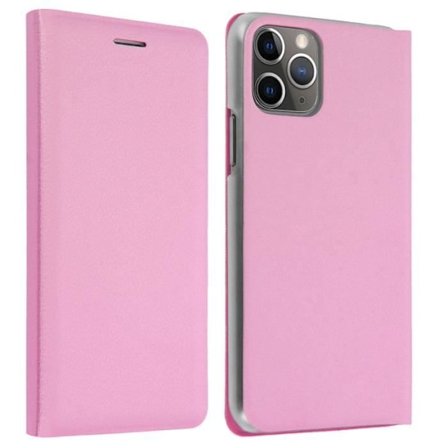 iPhone 11 Pro Max Fodral - AVIZAR - Folio Etui - Rosa - Hårdt Cover - Heltäckande Skydd