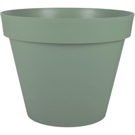 EDA PLASTIQUE - Toscana rund blomkruka - Ø 60 x H47 cm - 76 L - Lagergrön