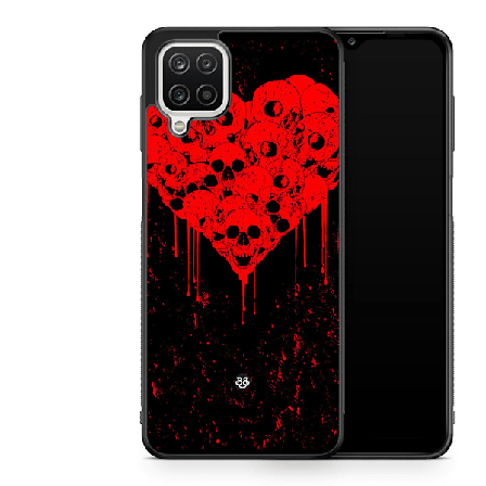 Bjornberry Skal Samsung Galaxy A12 -Skull Heart