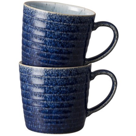 Denby Studio Blue muki 2 kpl, cobalt/pebble