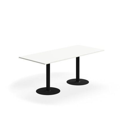 Bord ALVA, 1800x800x720 mm, högtryckslaminat, svart/vit