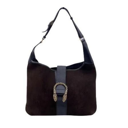 Gucci Vintage, Pre-owned Suede gucci-bags Bruin, Dames, Maat:ONE Size,leer