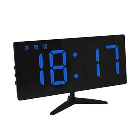 6615A LED Elektronisk Klocka Smart Digital Bordsur (Blå)