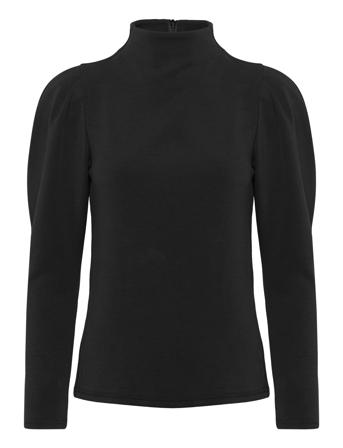 Slffenja Ls T-Neck Top B Noos Tops Blouses Long-sleeved Black Selected Femme