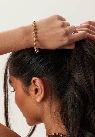 Pilgrim - Air Bracelet Gold-plated - Gold - Kläder - - Bubbleroom