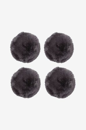 Skinnwille - Sittdyna Gently 4-pack - Grå - Sittkuddar & stolsdynor - 34 - Från Homeroom